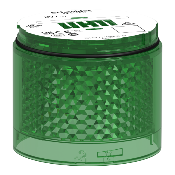 Harmony xvb7 - elément lumineux vert - eclairage flash 2j - led 24 vcc