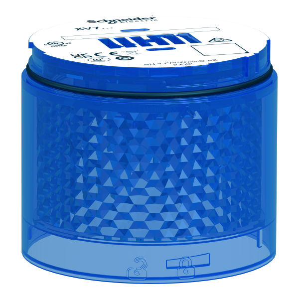 Harmony xvb7 - elément lumineux bleu - eclairage flash 2j - led 24 vcc