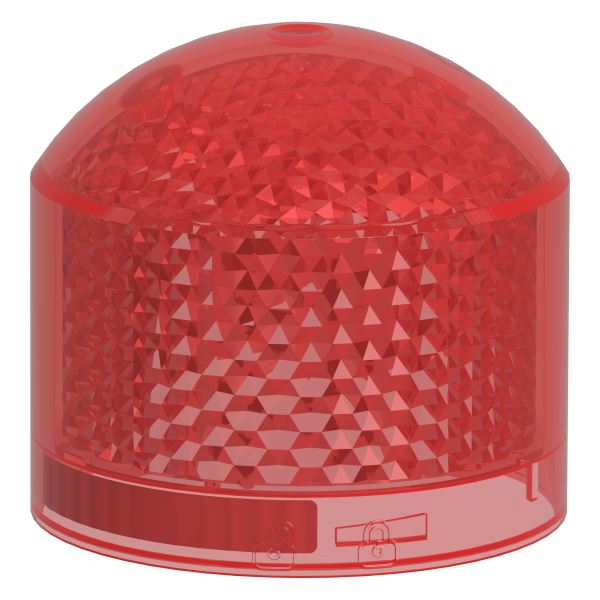 Harmony xvb7 - elément lumineux rouge - eclairage flash 2j - led 24 vcc
