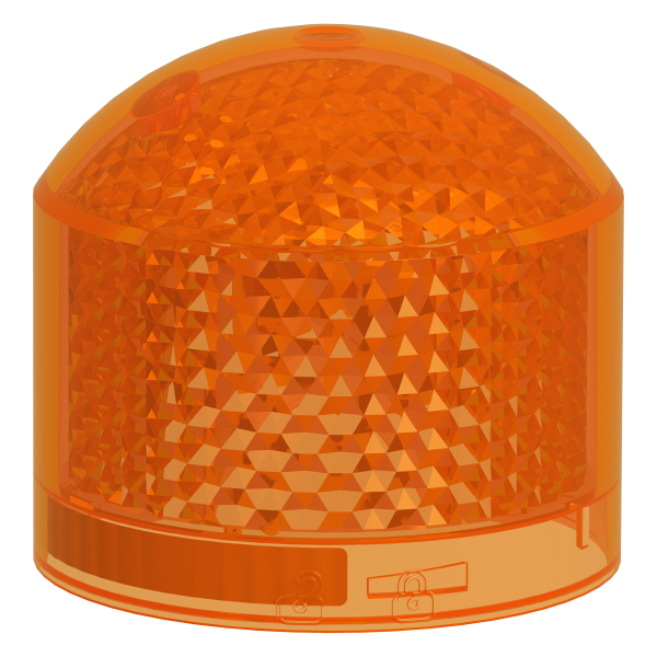 Harmony xvb7 - elément lumineux orange - eclairage flash 2j - led 24 vcc