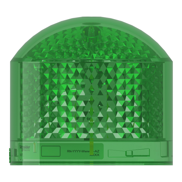 Harmony xvb7 - elément lumineux vert - eclairage flash 2j - led 24 vcc