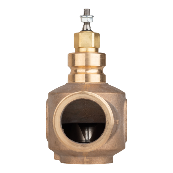 Vanne 2 voies bronze filetée pn16 dn32 kv16