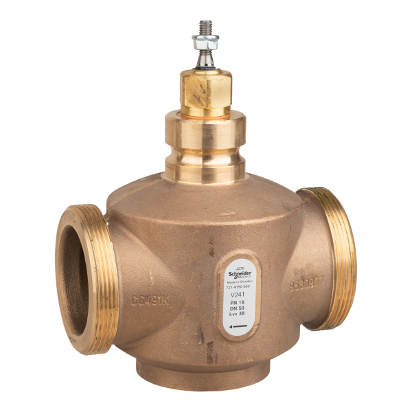 Vanne 2 voies bronze filetée pn16 dn50 kv38