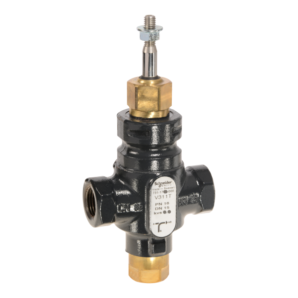 Vanne 3 voies acier taraudée pn16 dn15 kv4