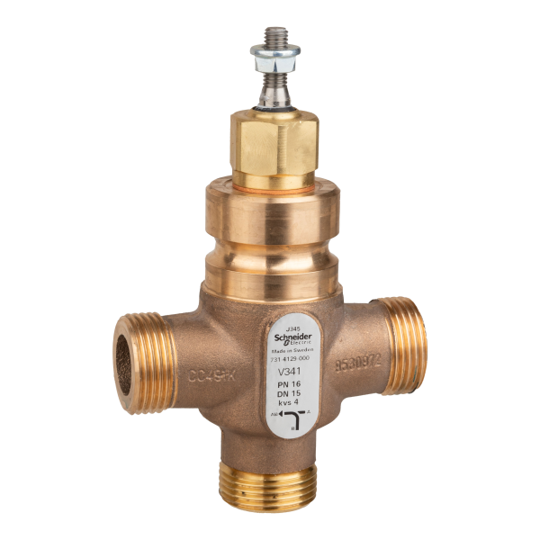Vanne 3 voies bronze filetée pn16 dn15 kv4