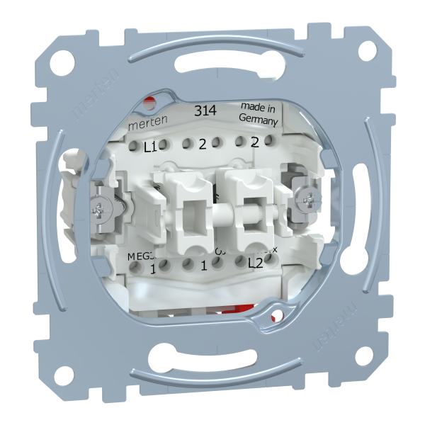 D-life - interrupteur dble va-et-vient + bouton-poussoir no/nf - 10a - méca seul