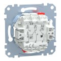 D-life - interrupteur dble va-et-vient + bouton-poussoir no/nf - 10a - méca seul