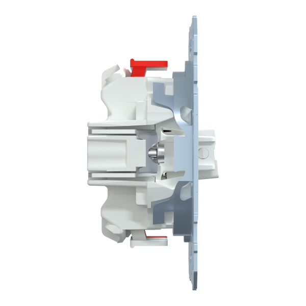 D-life - interrupteur dble va-et-vient + bouton-poussoir no/nf - 10a - méca seul