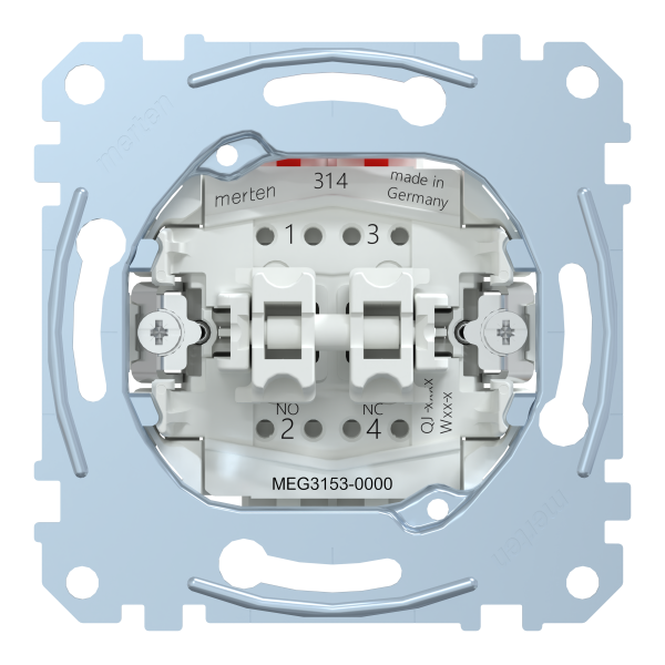 D-life - bouton poussoir double - bp no + bp nf - 10a - méca seul
