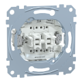 D-life - bouton poussoir dble lumineux localisat - bp no+bp no - 10a - méca seul