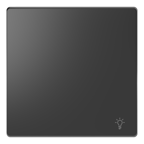 D-life - enjoliveur pour commande simple avec picto lampe - anthracite
