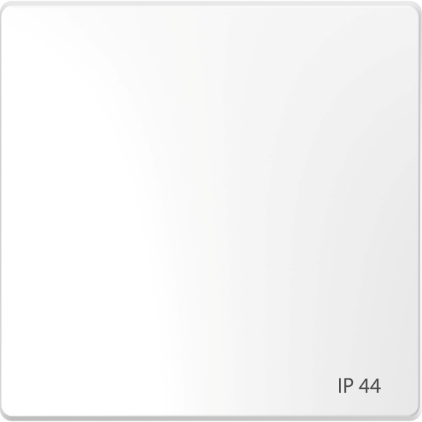 D-life - enjoliveur pour commande simple ip44 avec joint - blanc lotus