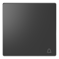 D-life - enjoliveur pour commande simple avec picto carillon - anthracite