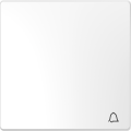 D-life - enjoliveur pour commande simple avec picto carillon - blanc lotus