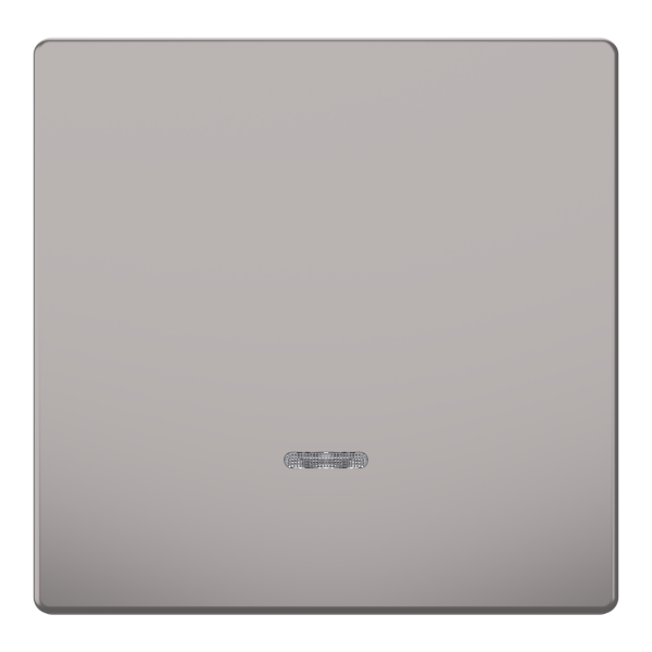 D-life - enjoliveur pour commande simple avec voyant - métal nickel
