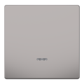 D-life - enjoliveur pour commande simple avec voyant - métal nickel