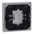 D-life - enjoliveur pour commande simple avec voyant - métal nickel