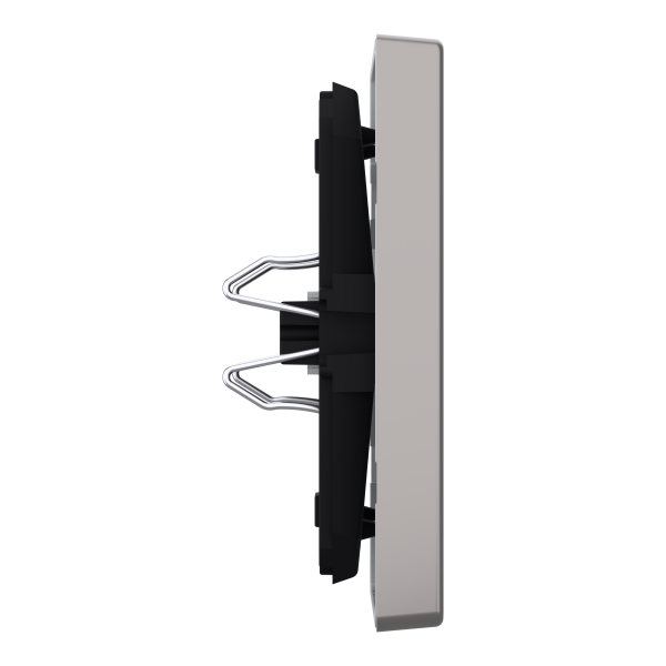 D-life - enjoliveur pour commande simple avec voyant - métal nickel