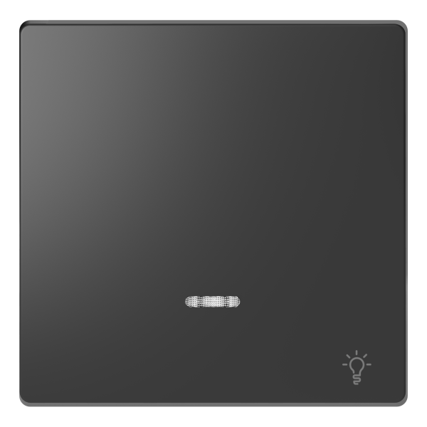 D-life - enjoliveur pour commande simple voyant et picto lampe - anthracite
