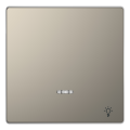 D-life - enjoliveur pour commande simple voyant et picto lampe - métal nickel