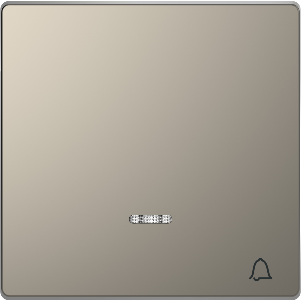 D-life - enjoliveur pour commande simple voyant et picto carillon - métal nickel