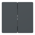 D-life - enjoliveur pour commande double sans marquage - anthracite