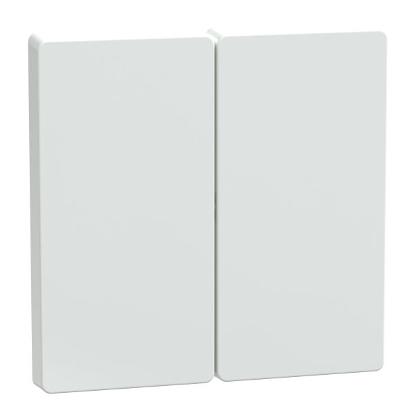 D-life - enjoliveur pour commande double sans marquage - blanc lotus