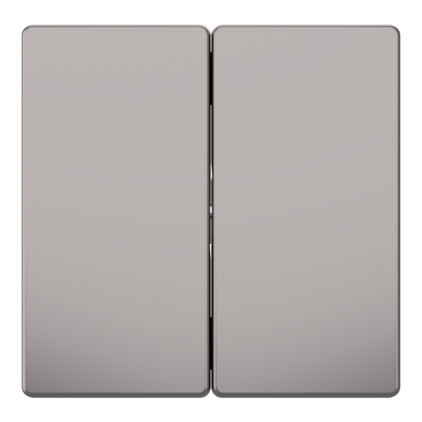 D-life - enjoliveur pour commande double sans marquage - métal nickel