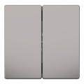 D-life - enjoliveur pour commande double sans marquage - métal nickel