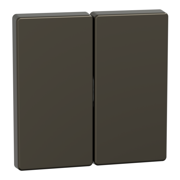 D-life - enjoliveur pour commande double sans marquage - métal mocca