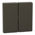 D-life - enjoliveur pour commande double sans marquage - métal mocca