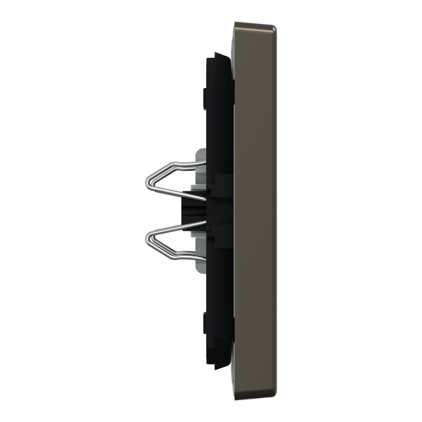 D-life - enjoliveur pour commande double sans marquage - métal mocca