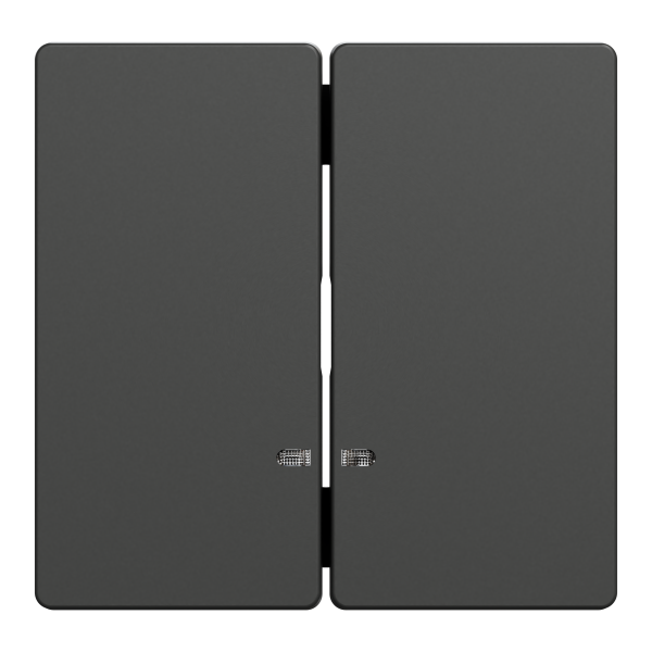 D-life - enjoliveur pour commande double avec voyant - anthracite