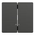 D-life - enjoliveur pour commande double avec voyant - anthracite