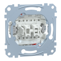 D-life - interrupteur double va-et-vient - 16a - méca seul