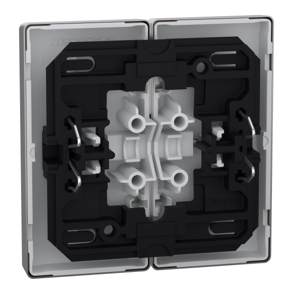 D-life - enjoliveur pour commande double volets roulants - métal nickel