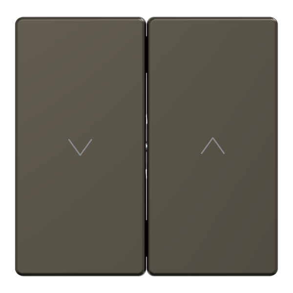 D-life - enjoliveur pour commande double volets roulants - métal mocca