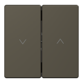D-life - enjoliveur pour commande double volets roulants - métal mocca