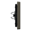 D-life - enjoliveur pour commande double volets roulants - métal mocca