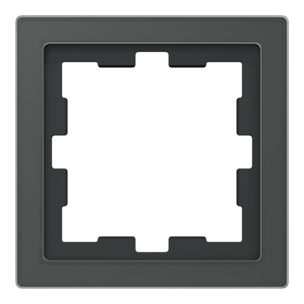 D-life - cadre de finition - verre - noir - 1 poste