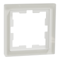 D-life - cadre de finition - verre - blanc - 1 poste