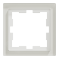 D-life - cadre de finition - verre - blanc - 1 poste