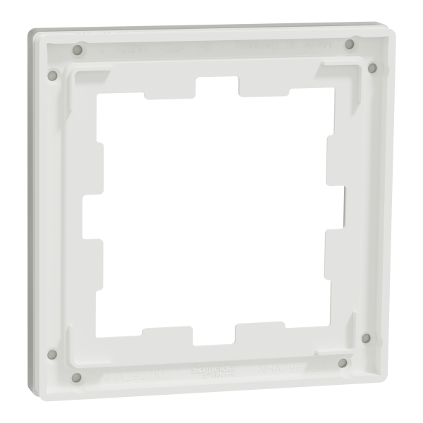 D-life - cadre de finition - verre - blanc - 1 poste