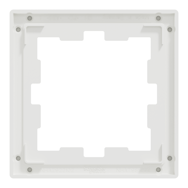 D-life - cadre de finition - verre - blanc - 1 poste