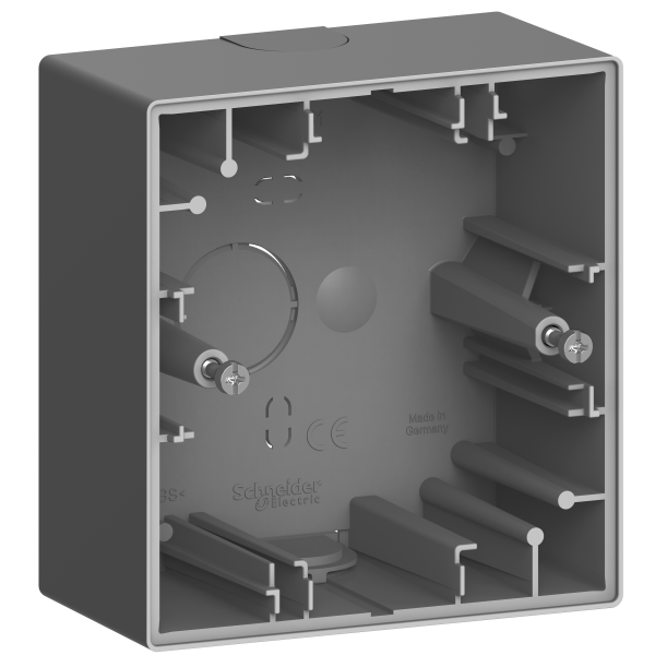 D-life - boite pour montage saillie - anthracite - 1 poste