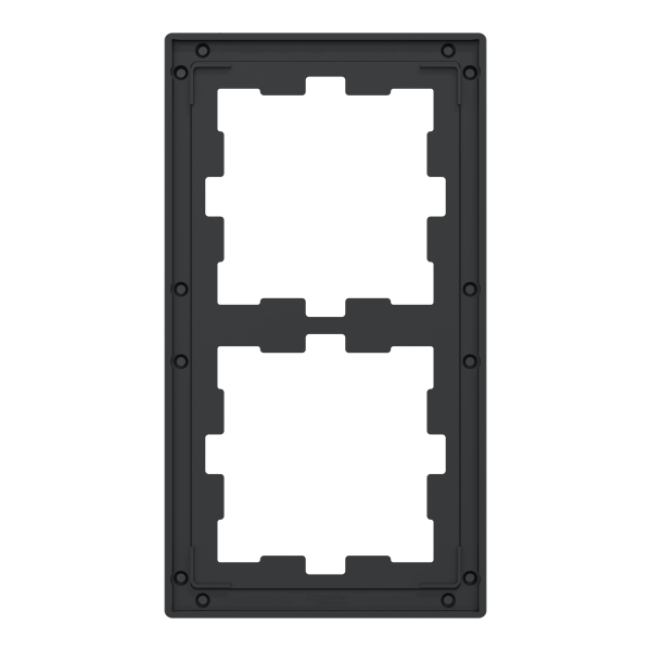 D-life - cadre de finition - verre - noir - 2 postes