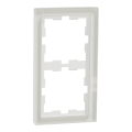 D-life - cadre de finition - verre - blanc - 2 postes