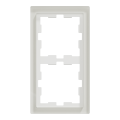 D-life - cadre de finition - verre - blanc - 2 postes