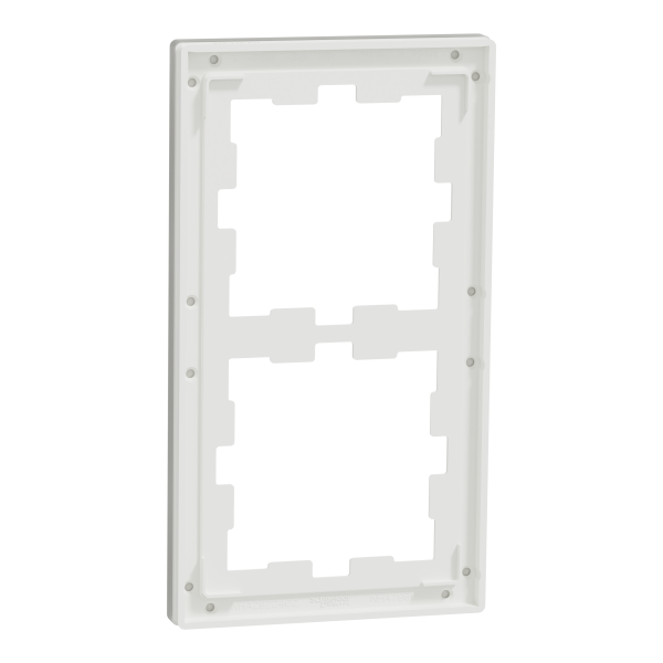 D-life - cadre de finition - verre - blanc - 2 postes