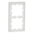 D-life - cadre de finition - verre - blanc - 2 postes